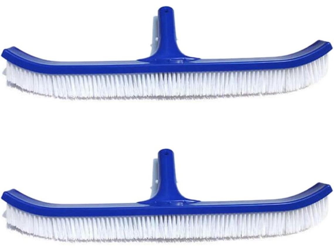 Escova De Piscina Azul 2 Peças Com Cabo 45 Cm (18 Polegadas)