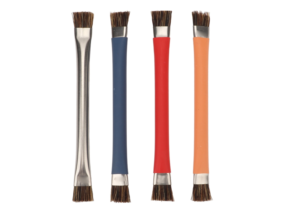 4pcs Kit De Escovas Antiestáticas Duas Cabeças Para Limpeza De Eletrônicos Chip Câmera