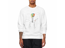 Rockinstone I Can Fly White Sweatshirt Unique Designer Style