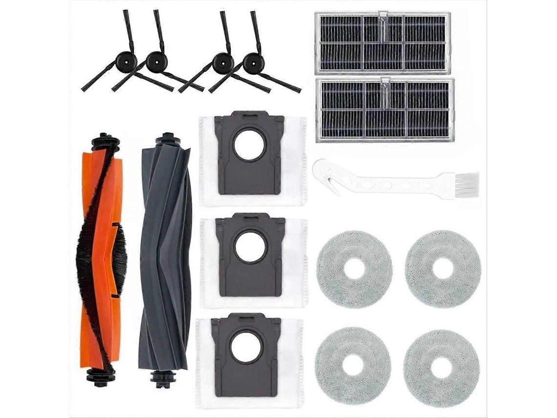 Acessórios Para Aspirador Robô X40 Ultra: Escova Rotativa E Esfregão.