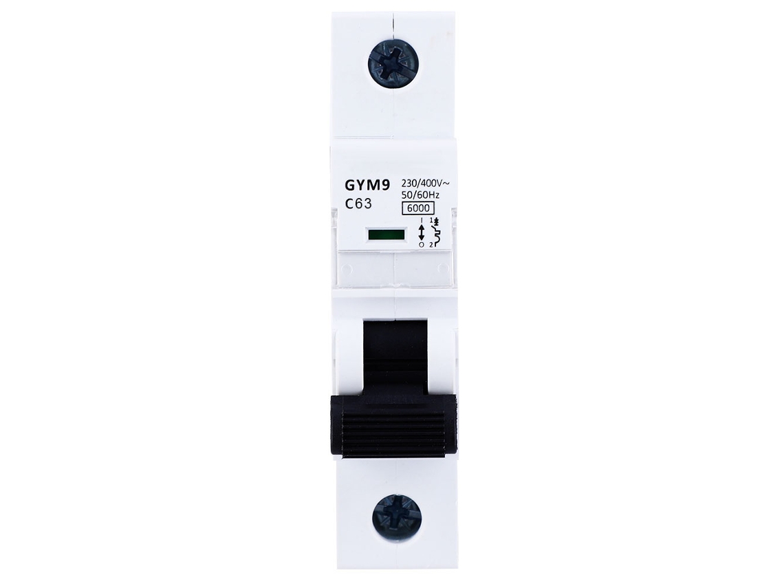 Interruptor de Circuito Miniatura Mcb 1p 63a 230/400vac Disyuntor Aire