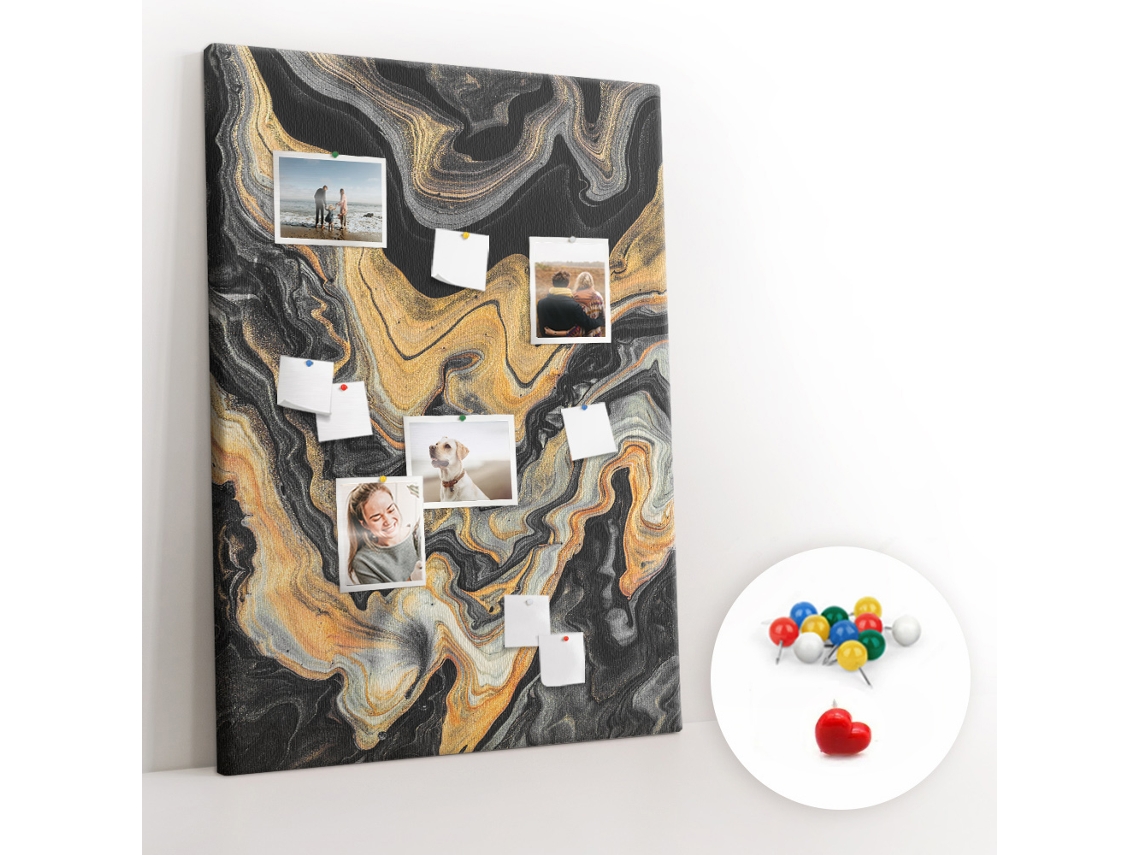 Quadro De Cortiça Abstração De Manchas Para O Quarto Das Crianças Espelharte (100x140 Cm)