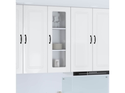Vidaxl Painel De Lava-louça Kalmar Branco Brilhante 40 X 31 X 100 Cm