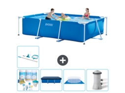 Intex Piscina Com Estrutura Retangular - 300x200x75 Cm - 6-peças S20045