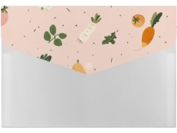 Pasta Organizadora De Órgãos Vegetais Desenhada À Mão, Tamanho A4, Pasta Plástica Com 6 Bolsos, Organizador Portátil