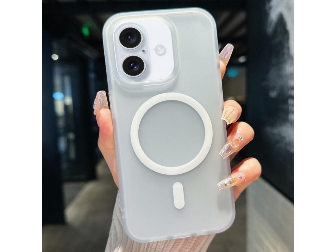 Capa Transparente Híbrida Para Iphone 17 - Tpu Com Magsafe | Proteção Cristal - Branca