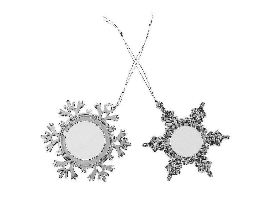 Conjunto De 3 Pingentes Para Porta Retratos Em Formato De Floco De Neve, Ideais Para Presentes De Natal Diy E Decoração Festiva De Fotos. Hengjian