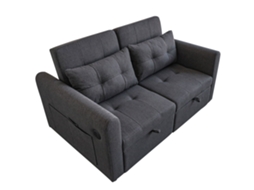 Sofá Loveseat Moderno 3 Em 1, Sofá-camas Reclinável Com Usb, Bolsos Laterais E Almofadas Para Sala E Quarto