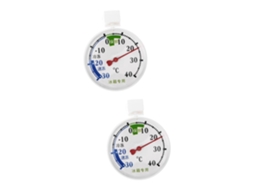 Conjunto De 2 Termômetros Analógicos Para Geladeira, Ideais Para Monitorar A Temperatura Em Refrigeradores E