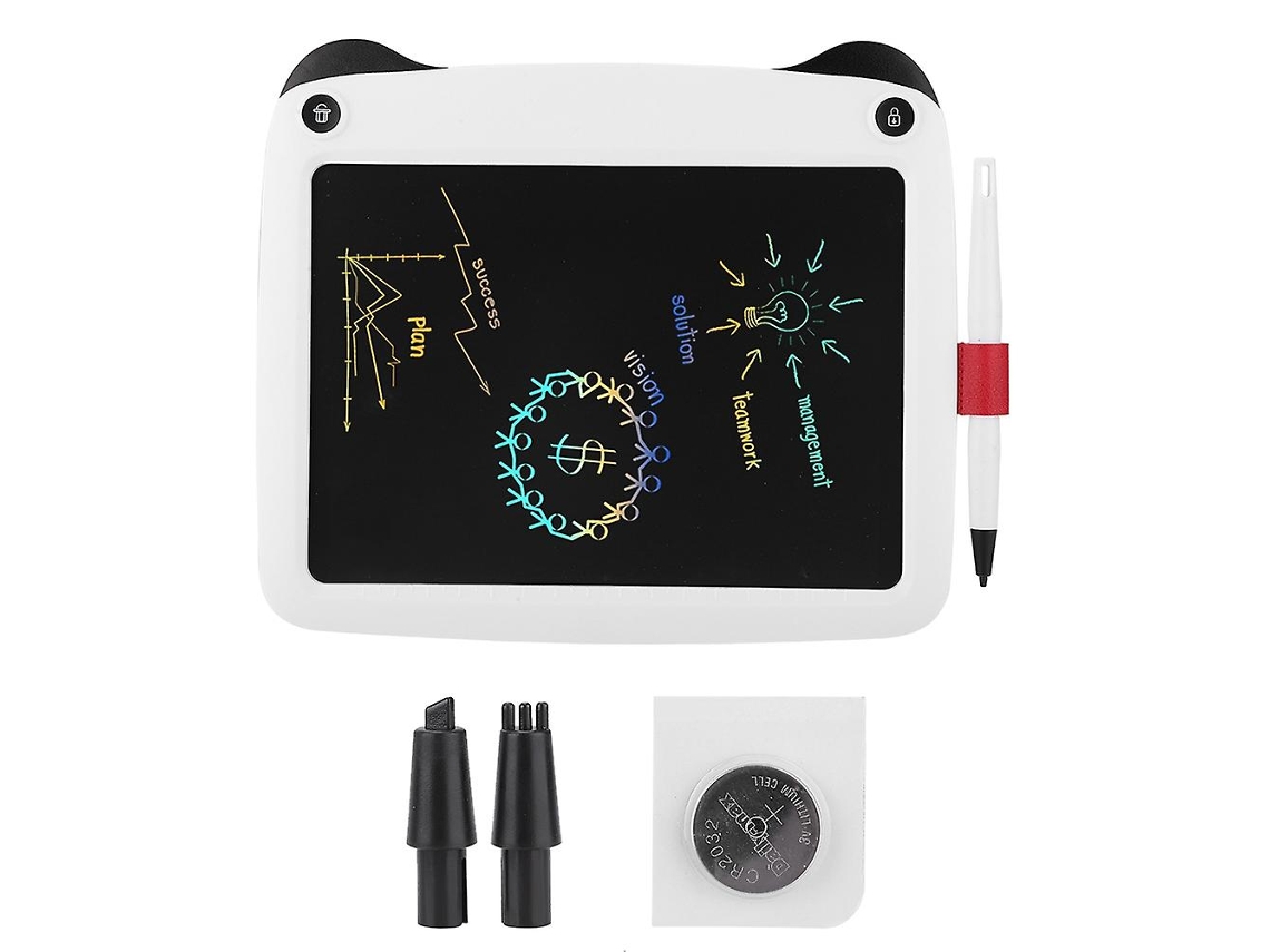 Lurelia, Tablet Lcd, 9 Polegadas, Branco, Monocromático, Caneta, Apagável, Infantil, Proteção Ocular, Portátil, Sensível Pressão