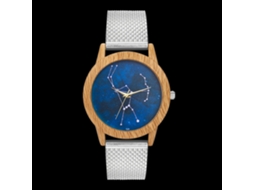 Reloj De Pulsera De Cuarzo Unisex Con Correa De Malla Y Dial Redondo Zhoulianfa (plata)
