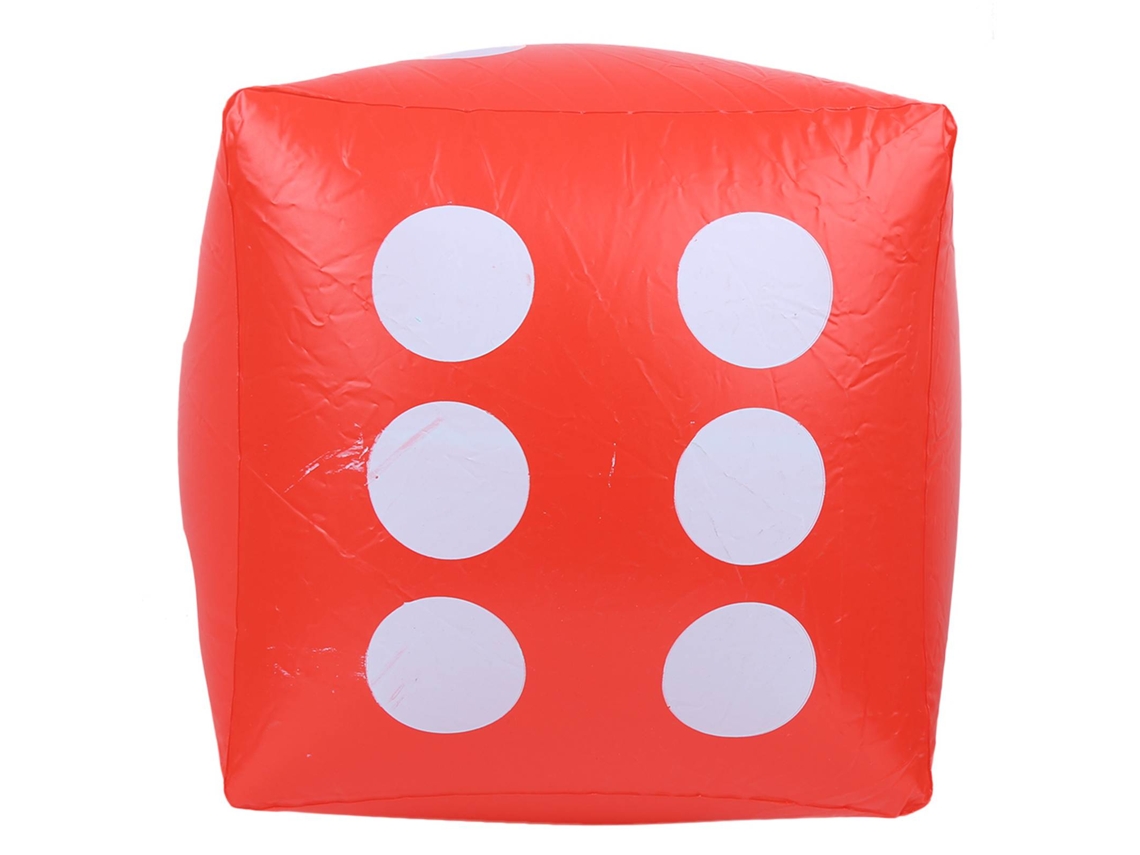 Mali dado Inflável de Pvc Portátil para Festas Indoors e Outdoors Jogo Brinquedo Vermelho