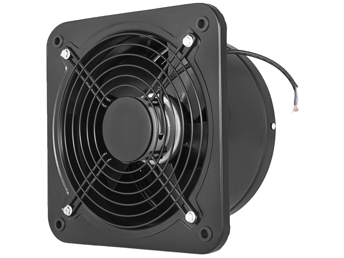 Exaustor De Parede Industrial 250 Mm 220 V Com Hélice Metálica E Motor Em Cobre Tekmaquinas