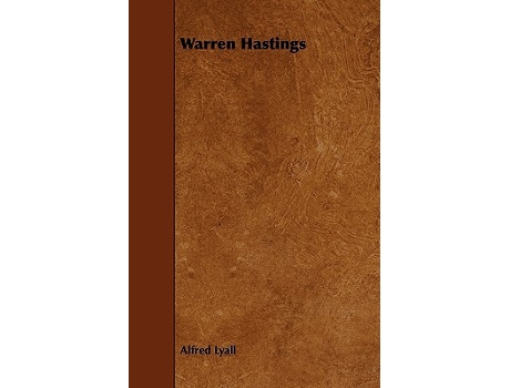 Livro Warren Hastings de Alfred Lyall (Inglês)
