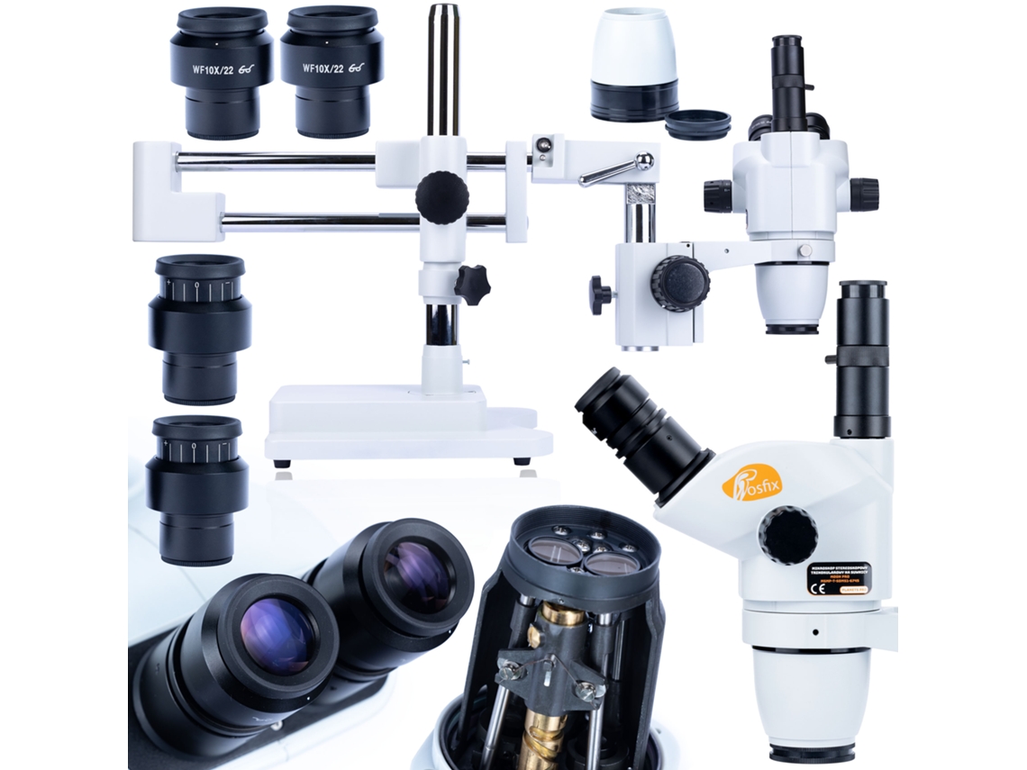 Microscópio Trinocular Moon Pro MSMP-T-SDMS1-6745 – Zoom de 6,7x a 45x | Óptica de Alta Qualidade | Uso Profissional