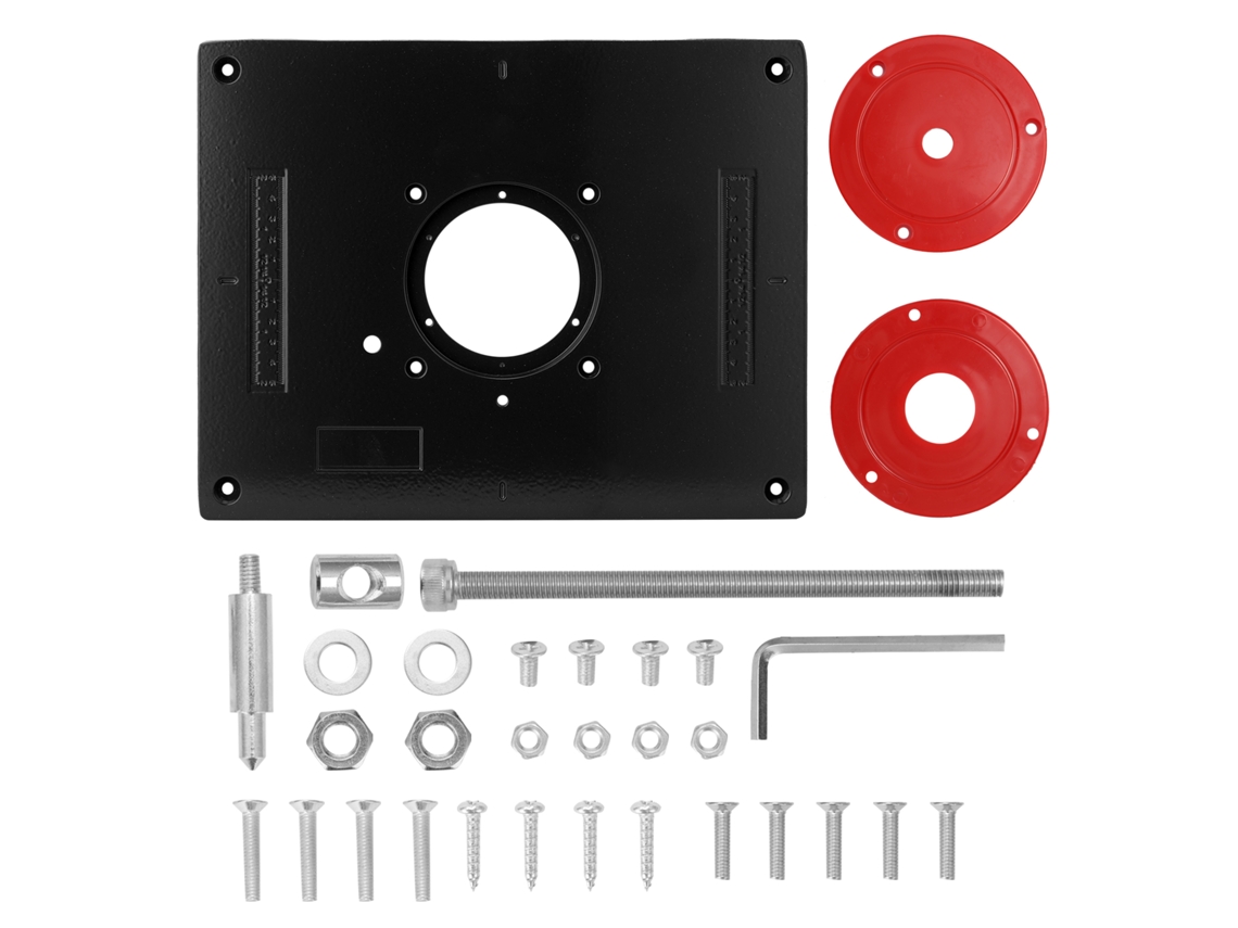 Placa Insertável De Mesa De Roteador De Liga De Alumínio Multifuncional Para Ferramentas De Carpintaria E Máquinas De Gravura