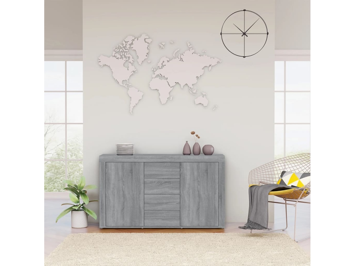 Aparador 120x36x69 cm Derivados de Madera Sonoma Gris