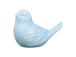 Ornamento Cerâmica Moderna Simples Pássaro Azul Para Sala