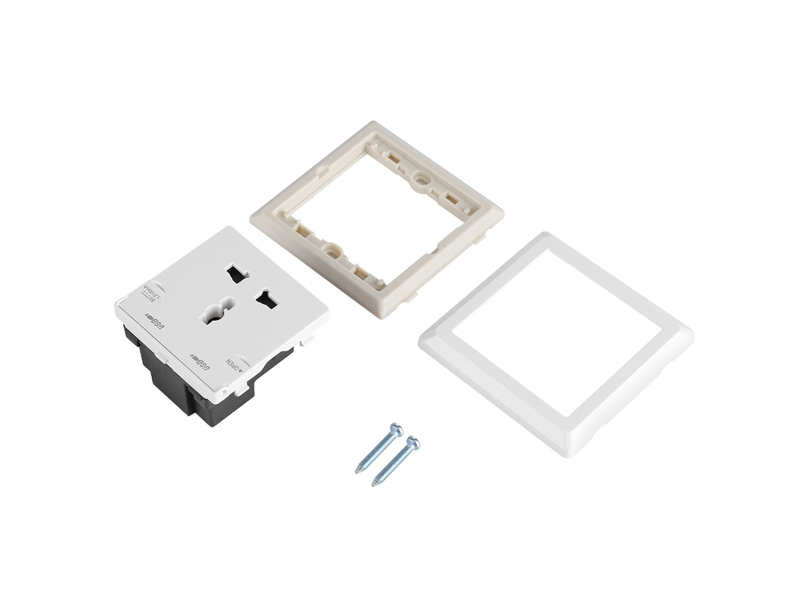 Laxiscreed Tomada De Parede Com 3 Furos E Usb Duplo De 2,1a – Compatibilidade Universal