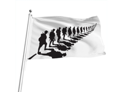 Laxiscreed Bandeira Comemorativa Em Poliéster Para Homenagem A Heróis, Resistente E De Alta Duração