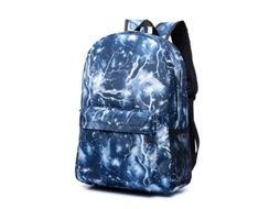 Mochila De Estudante Com Estampa De Céu Estrelado Em Tela Azul Relâmpago