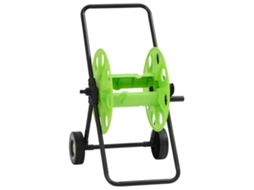 Vidaxl Carrinho Enrolador Para Mangueira De 60 M 1/2" Aço Verde