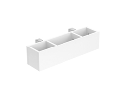 Prateleira para Cama, 60x15cm, Branco, Branco, VITALISPA