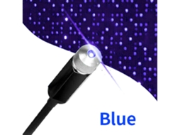 (azul+roxo) Telhado Interior Do Carro Star Usb Light Sky Lampor De Lambro Dabrile*