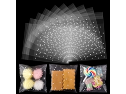 2026 200 Bolsas Autoadhesivas de Puntos, Bolsas de Galletas Transparentes, 10x10 Cm