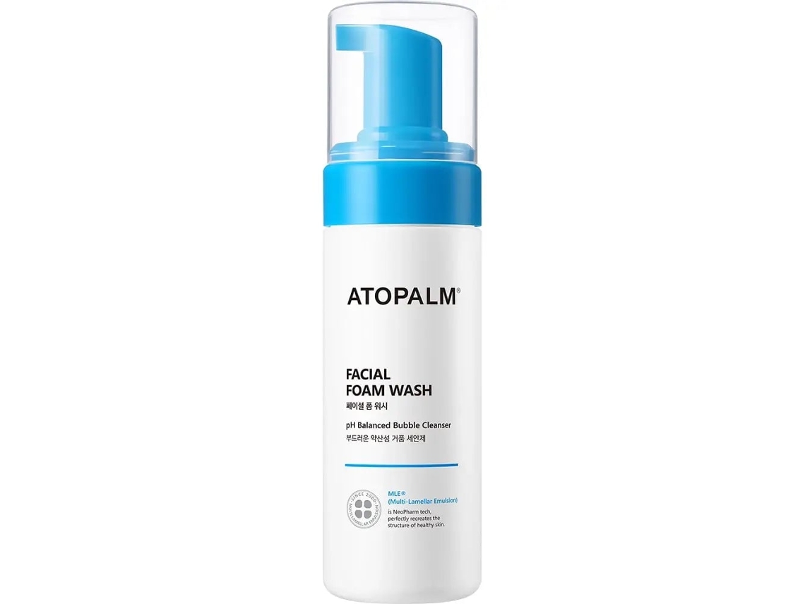 Espuma de Limpeza Facial 150 Ml Mle, Ceramidas e Ácido Hialurónico ATOPALM