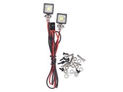 Farol De Luz Branca De Alta Luz Led Para Carro Rc Crawler 1:10 Axial Scx10 90046 Redcat
