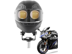 Faróis auxiliares para motocicleta com luz de neblina em LED (sem formato específico)