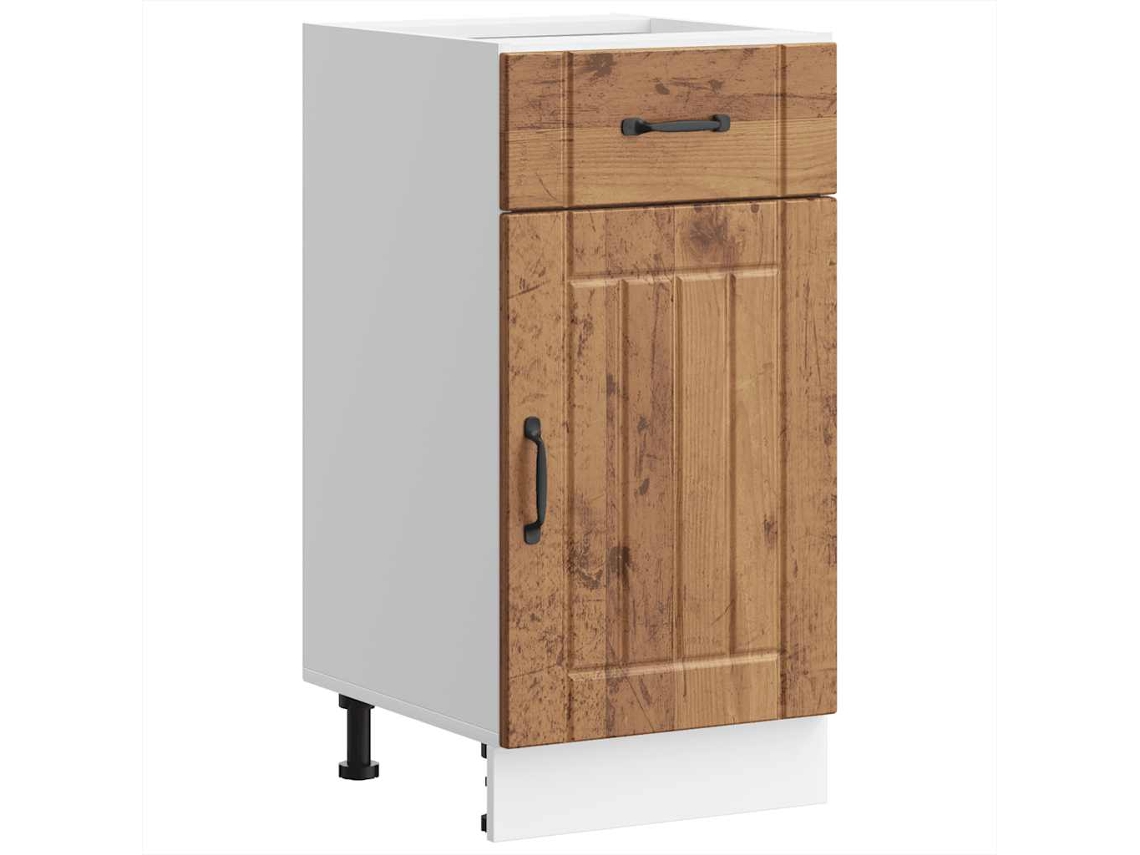 Kitchen Base Cabinet, Kitchen Base Cabinets Vidaxl Marrom Madeira Processada (n/a)