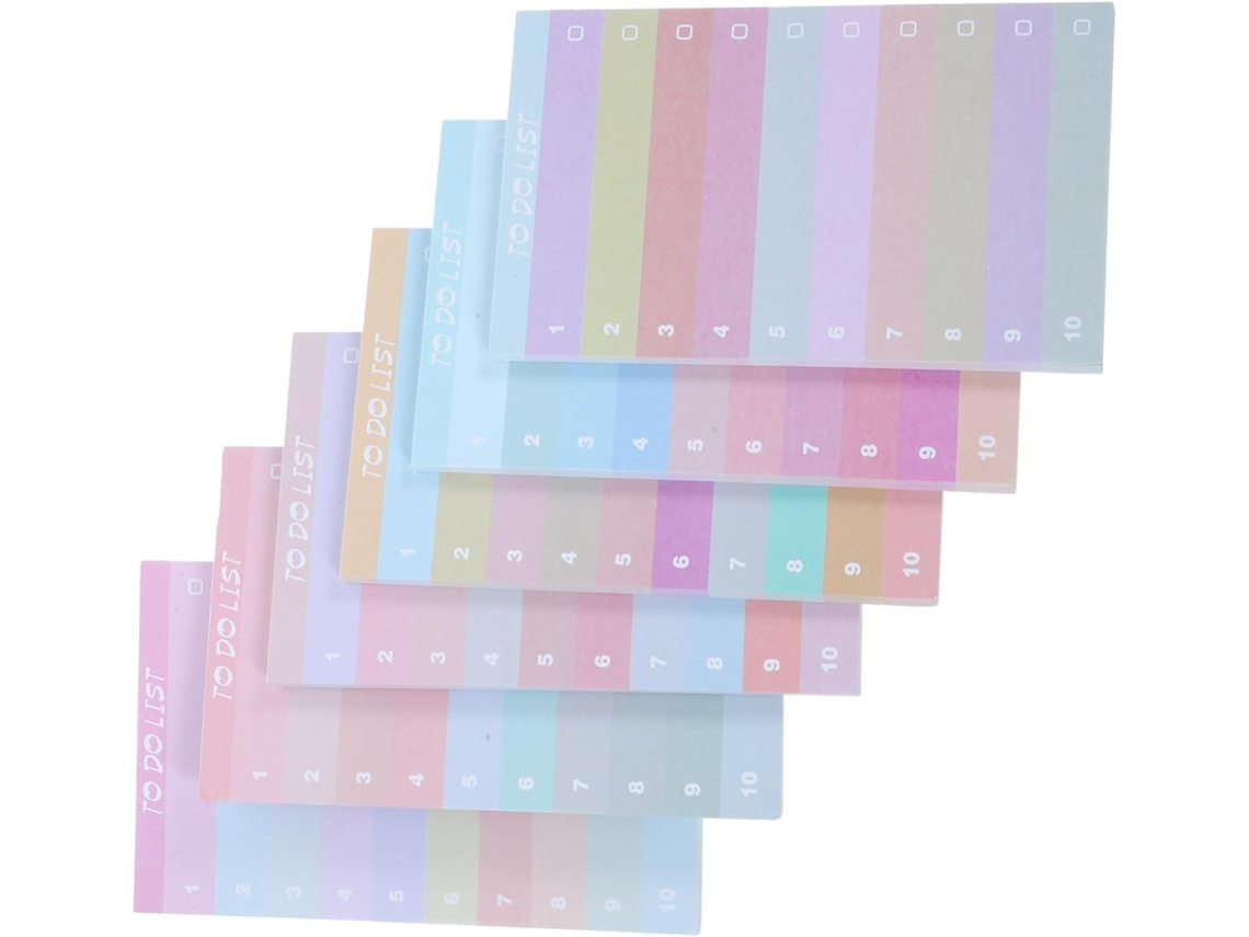 Bloco De Notas Agenda Semanal 12 Peças Em Papel, Planner