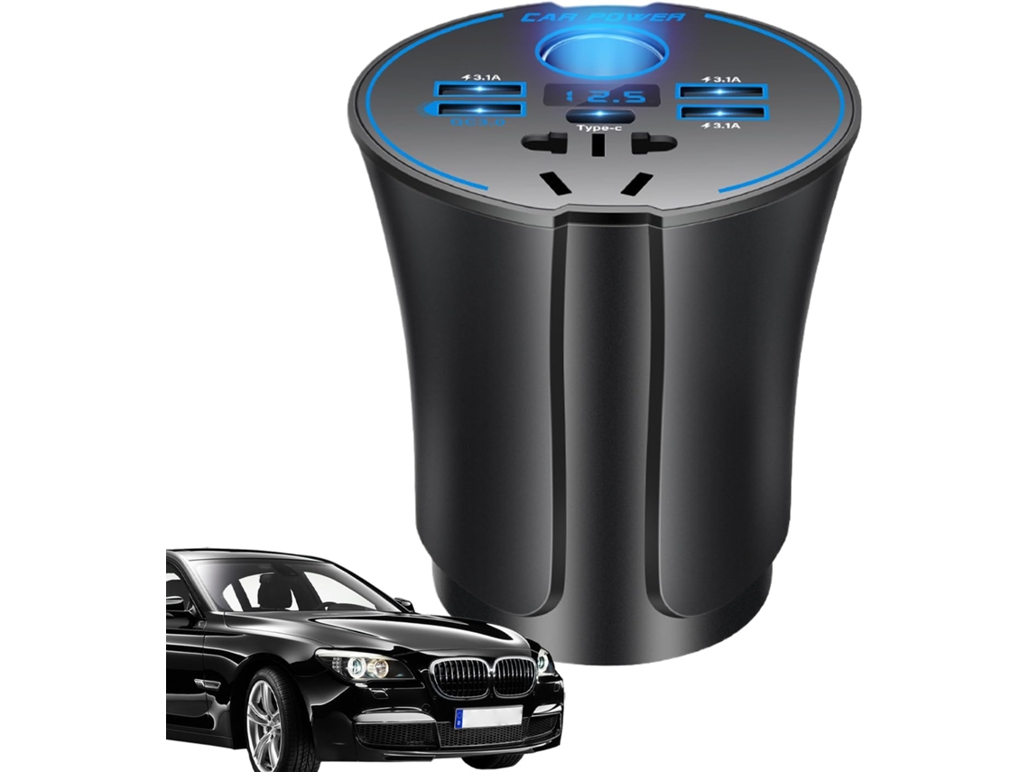 Carregador Usb Veicular De Carregamento Rápido - Adaptador Ca 12v 24v 220v Para Smartphones, Tablets, Viagens, Camping