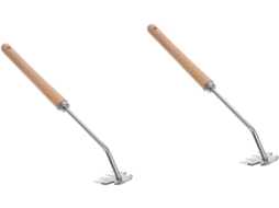 Conjunto De 2 Ferramentas Para Capinar Gramado E Jardim Com Ancinho