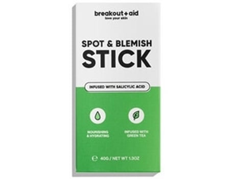 BREAKOUT+AID Spot & Blemish Stick Kaolinová Maska na Problematickou Plet V Tycince 40.0G