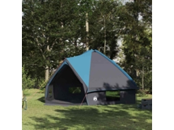 Vidaxl Tenda Teepee Para 10 Pessoas 10 Pessoa Azul E Cinza