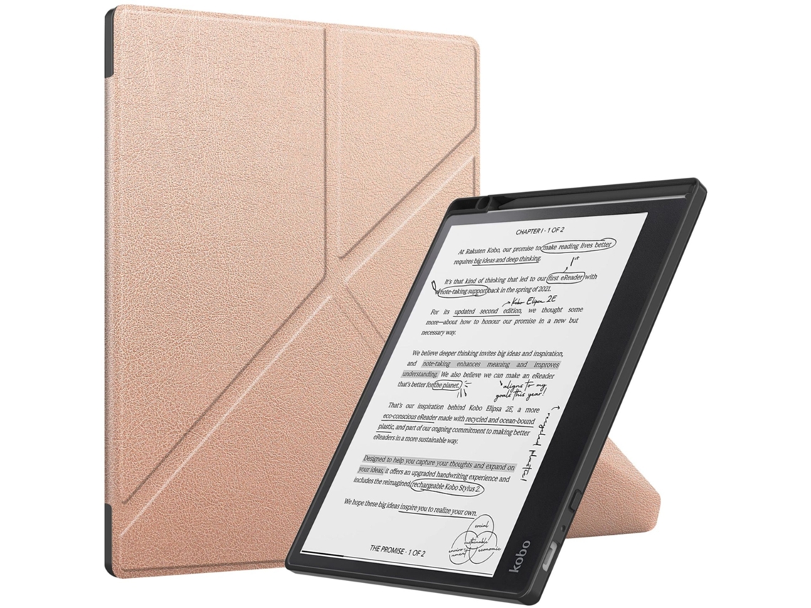 Capa Para Kobo Elipsa 2e 10.3 Polegada Ouro Rosa