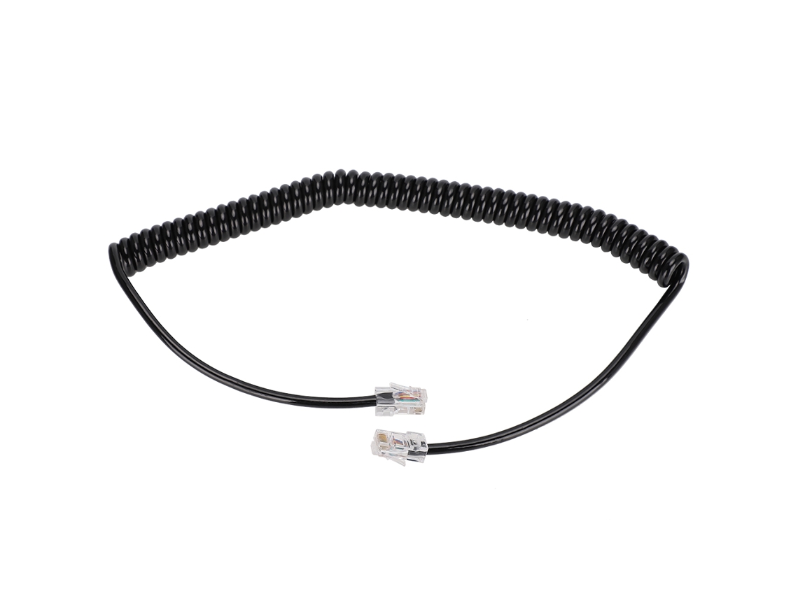Cabo De Reposição Para Microfone Hand Speaker 8 Pin Compatível Com Icom Hm-98 Hm-133v