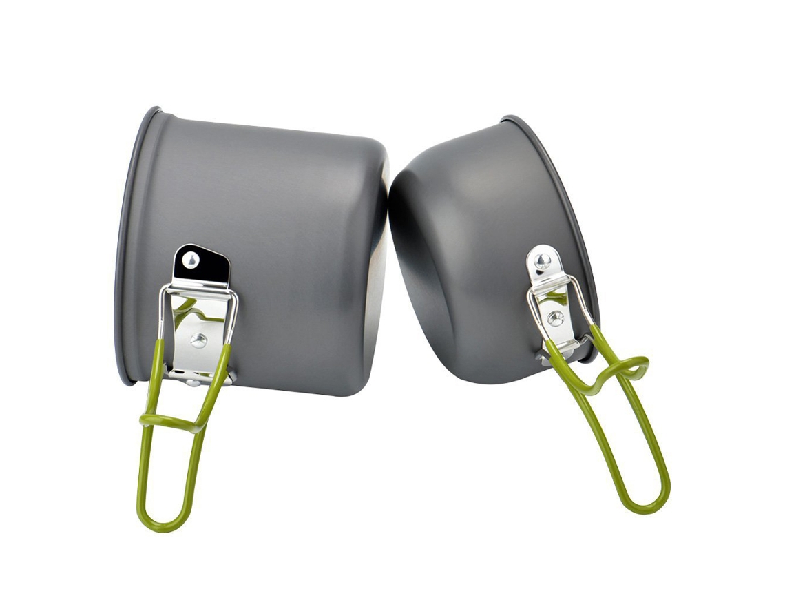 Conjunto de Panelas e Utensílios para Camping Ultraleve 1 2 Pessoas