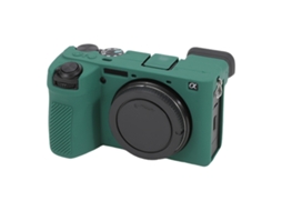 Capa Protetora De Silicone Macio Brilhante Para Sony Ilce-6700 / A6700 Verde