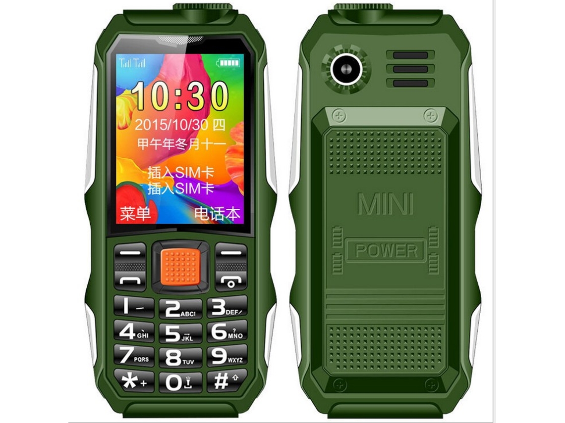 Telefone Resistente EOOCOO (bateria de longa duração, capacidade de 4800ml)