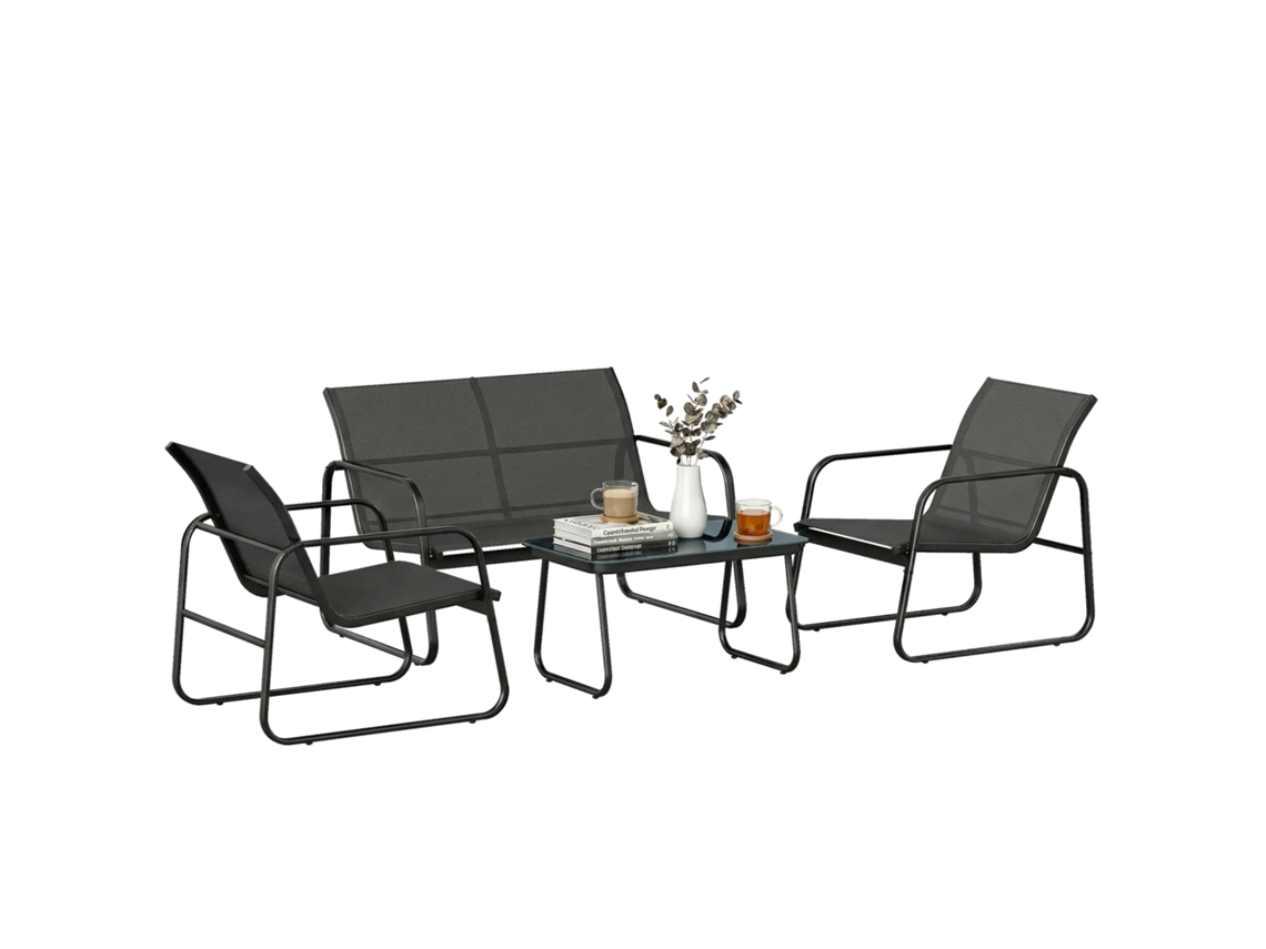 Conjunto Jardim 4 Peças,sofás,tapetes,mesas Centro PENGJIANG SHOP