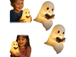 Abajur Night Ghost, Com Livro, Led Leitura Sentado, Luz
