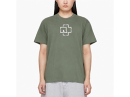 Rockinstone T-shirt Rammstein Band Logo *army Green* Size:xl