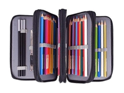 Estojo Para 72 Lápis, Ideal Escola, Escritório E Artes. Aquaforge