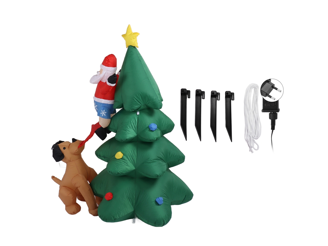 Laxiscreed Árvore De Natal Inflável 1,8m Com Luzes E Ventiladores Silenciosos Para Interior E Exterior