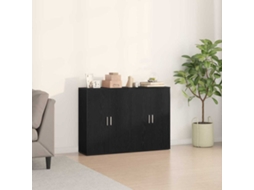 Vidaxl Buffet 2 Unid. Carvalho Preto 60 X 31 X 84 Cm