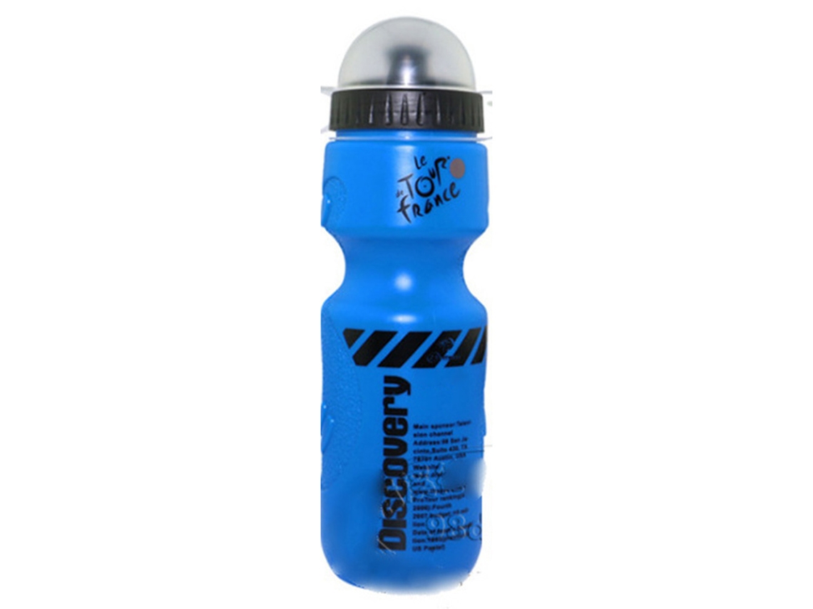 Business garrafa de água plástica portátil para exterior 650ml anti derrame para caminhada ciclismo azul